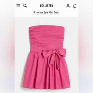 Hollister strapless dress size XS Pink BNWT